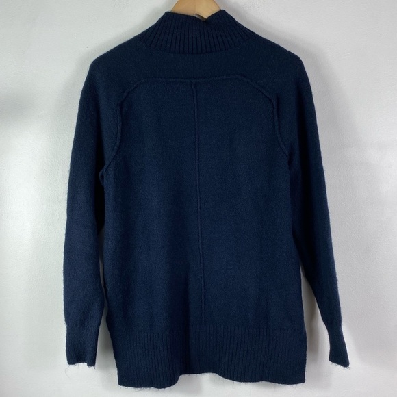 Loft Navy Blue Soft Hi-Low Hem Sweater - Picture 4 of 7
